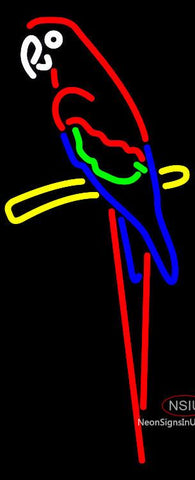 Parrot Graphic Vertical Neon Beer Sign