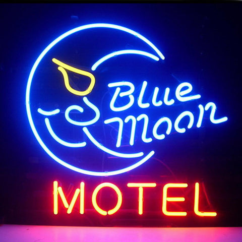 Professional Blue Moon Motel Hotel Country Retro
