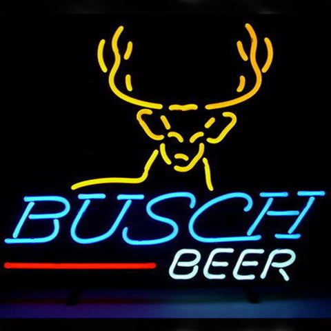 Professional Busch Beer Bar Open Neon Signs