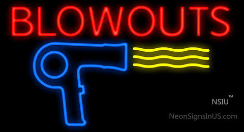 Blowouts Dryer Neon Sign 