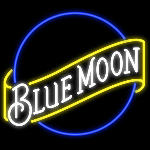 Blue Moon Neon Sign Custom Neon Signs 