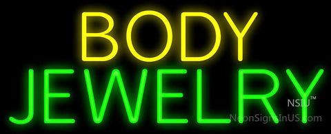 Body Jewelry Neon Sign