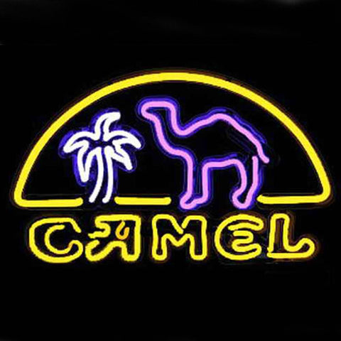 Professional Camel Shop Open Neon Sign