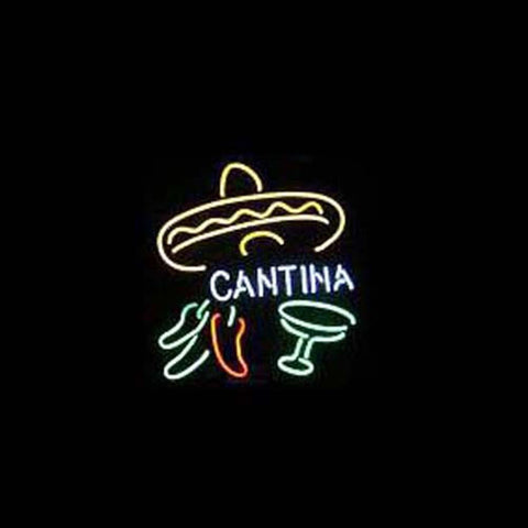 Professional Cantina Beer Bar Open Neon Signs