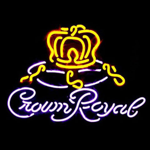 Professional  Crown Royal Neon Sign 