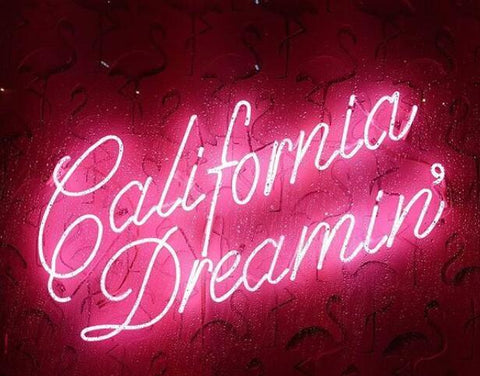 California Dreaming Handmade Art Neon Signs 