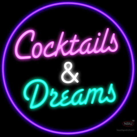 Cocktails and Dreams Neon Sign