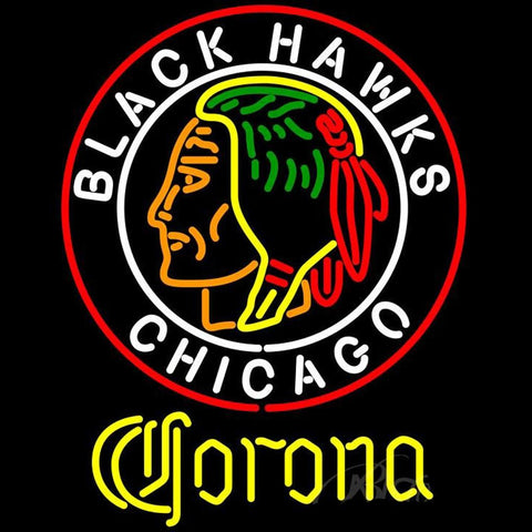 Corona Commemorative 1938 Chicago Blackhawks Beer Neon Sign 