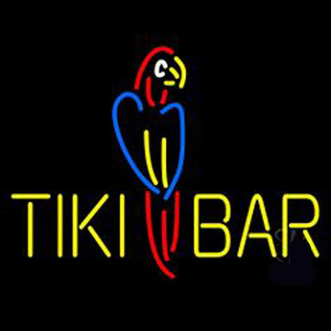 Dolphin Tiki Bar Neon Sign 
