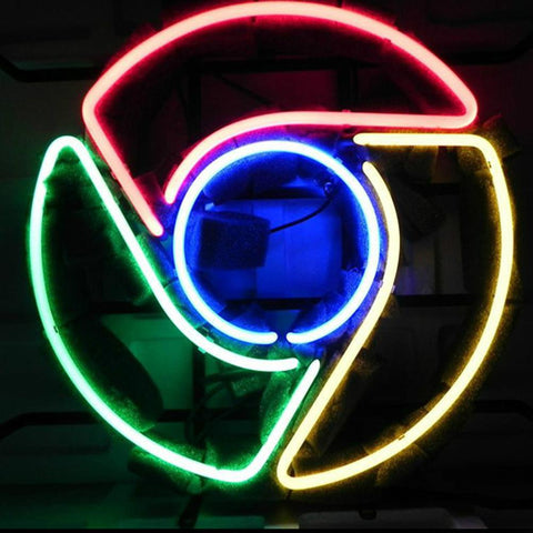 Professional Google Chrome Advertising Beer Bar Neon Sign