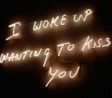 I woke up wanting to kiss you Handmade Art Neon Signs 