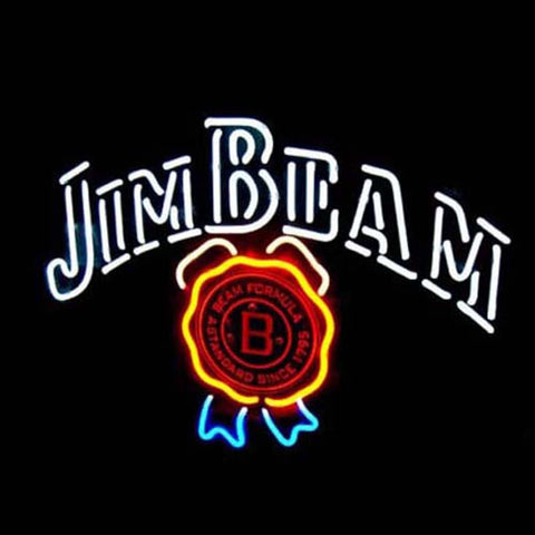 Professional Jim Beam Beer Bar Open Neon Signs