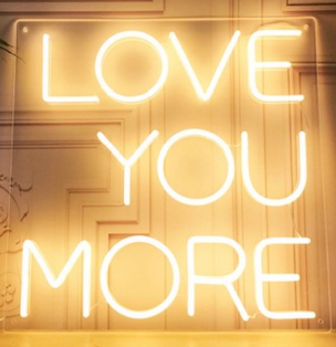 Love you more light sales up sign
