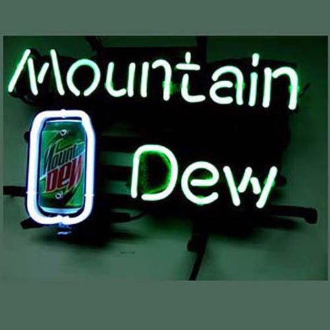 Professional  Mountain Dew Soda Beer Bar Neon Sign 