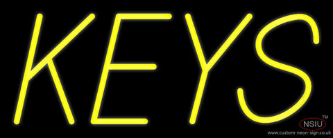 Yellow Keys Neon Sign 