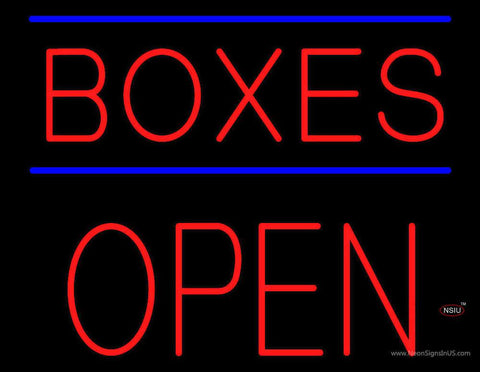 Boxes Open Block Real Neon Glass Tube Neon Sign 