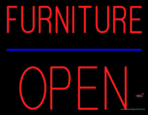 Furniture Block Open Real Neon Glass Tube Neon Sign 