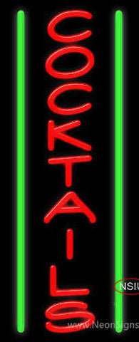 Cocktails Real Neon Glass Tube Neon Sign 