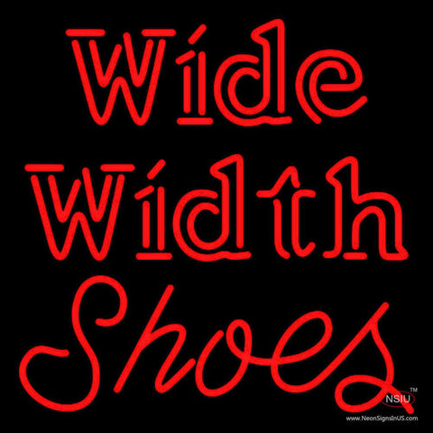 Wide Width Shoes Real Neon Glass Tube Neon Sign 