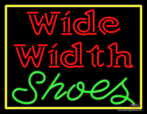 Wide Width Shoes With Border Real Neon Glass Tube Neon Sign 