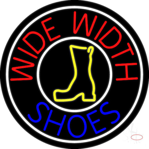 Wide Width Shoes With White Border Real Neon Glass Tube Neon Sign 