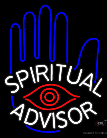 White Spiritual Advisor Neon Sign 