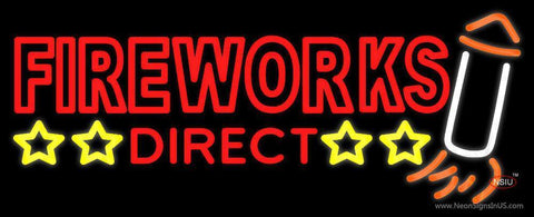 Fire Work Direct Neon Sign 