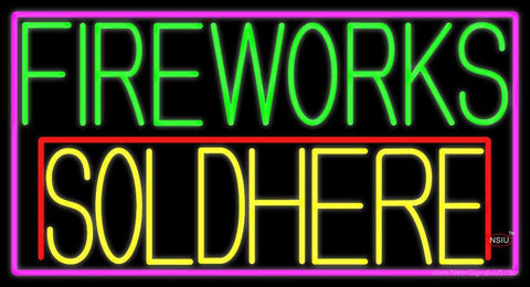Fire Work Sold Here  Neon Sign 