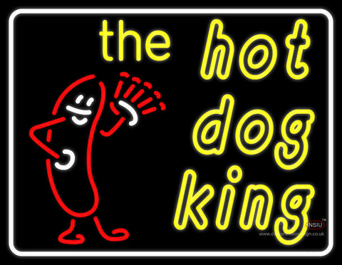 Border The Hot Dog King Neon Sign 