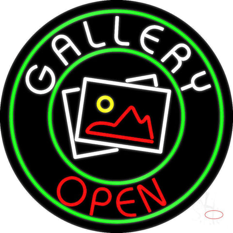 White Gallery Red Open Real Neon Glass Tube Neon Sign 