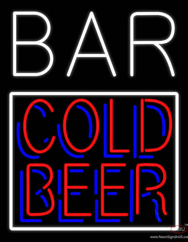 Cold Beer Bar Real Neon Glass Tube Neon Sign 