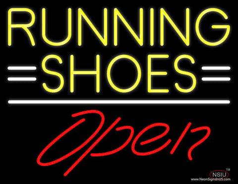 Running Shoes Open Real Neon Glass Tube Neon Sign 