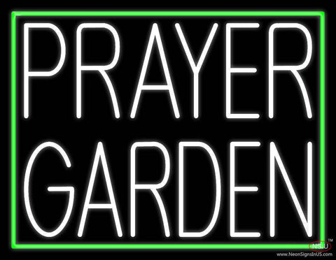 White Prayer Garden Real Neon Glass Tube Neon Sign 