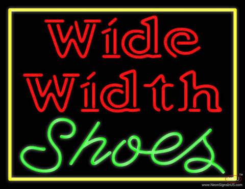 Wide Width Shoes With Border Real Neon Glass Tube Neon Sign 