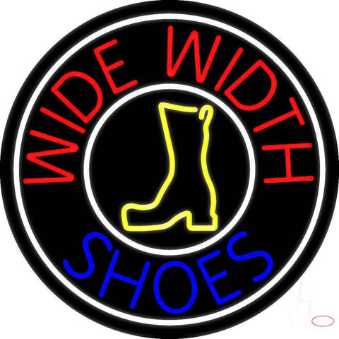 Wide Width Shoes With White Border Real Neon Glass Tube Neon Sign 