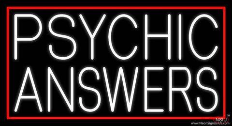 White Psychic Answers Real Neon Glass Tube Neon Sign 