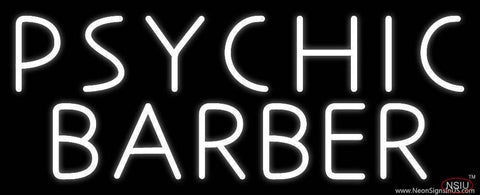 White Psychic Barber Real Neon Glass Tube Neon Sign 
