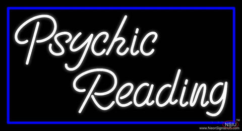 White Psychic Reading With Border Real Neon Glass Tube Neon Sign 
