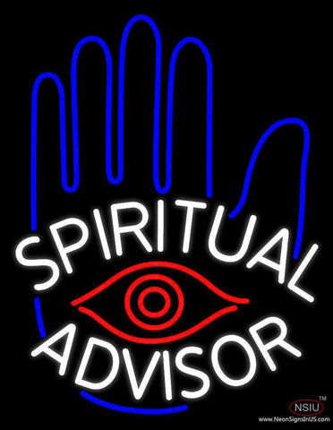 White Spiritual Advisor Real Neon Glass Tube Neon Sign 
