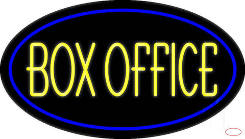 Yellow Box Office Real Neon Glass Tube Neon Sign 