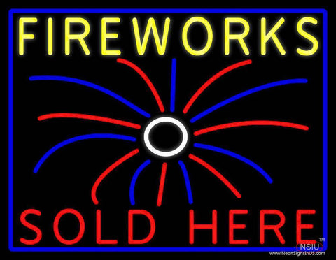 Fireworks Sold Here Real Neon Glass Tube Neon Sign 