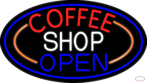 Coffee Shop Open Real Neon Glass Tube Neon Sign 