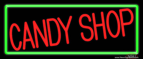 Red Candy Shop Real Neon Glass Tube Neon Sign 