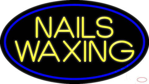 Yellow Nails Waxing Real Neon Glass Tube Neon Sign 