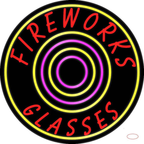 Fire Work Glasses  Real Neon Glass Tube Neon Sign 