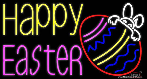 Happy Easter  Real Neon Glass Tube Neon Sign 