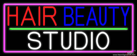 Hair Beauty Studio Real Neon Glass Tube Neon Sign 