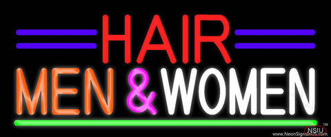 Hair Men And Women Real Neon Glass Tube Neon Sign 