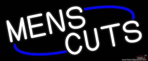 Mens Cuts Real Neon Glass Tube Neon Sign 