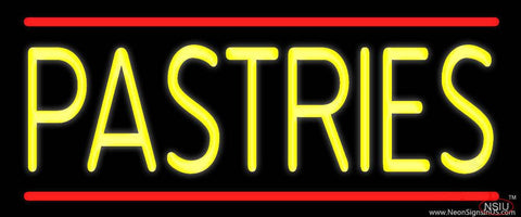 Yellow Pastries Real Neon Glass Tube Neon Sign 